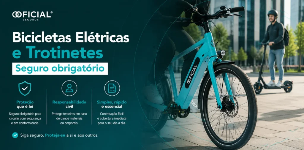 Bicicletas Elétricas e Trotinetes – Seguro obrigatório
