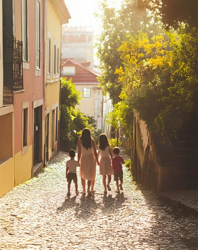 Famílias em processo de residência