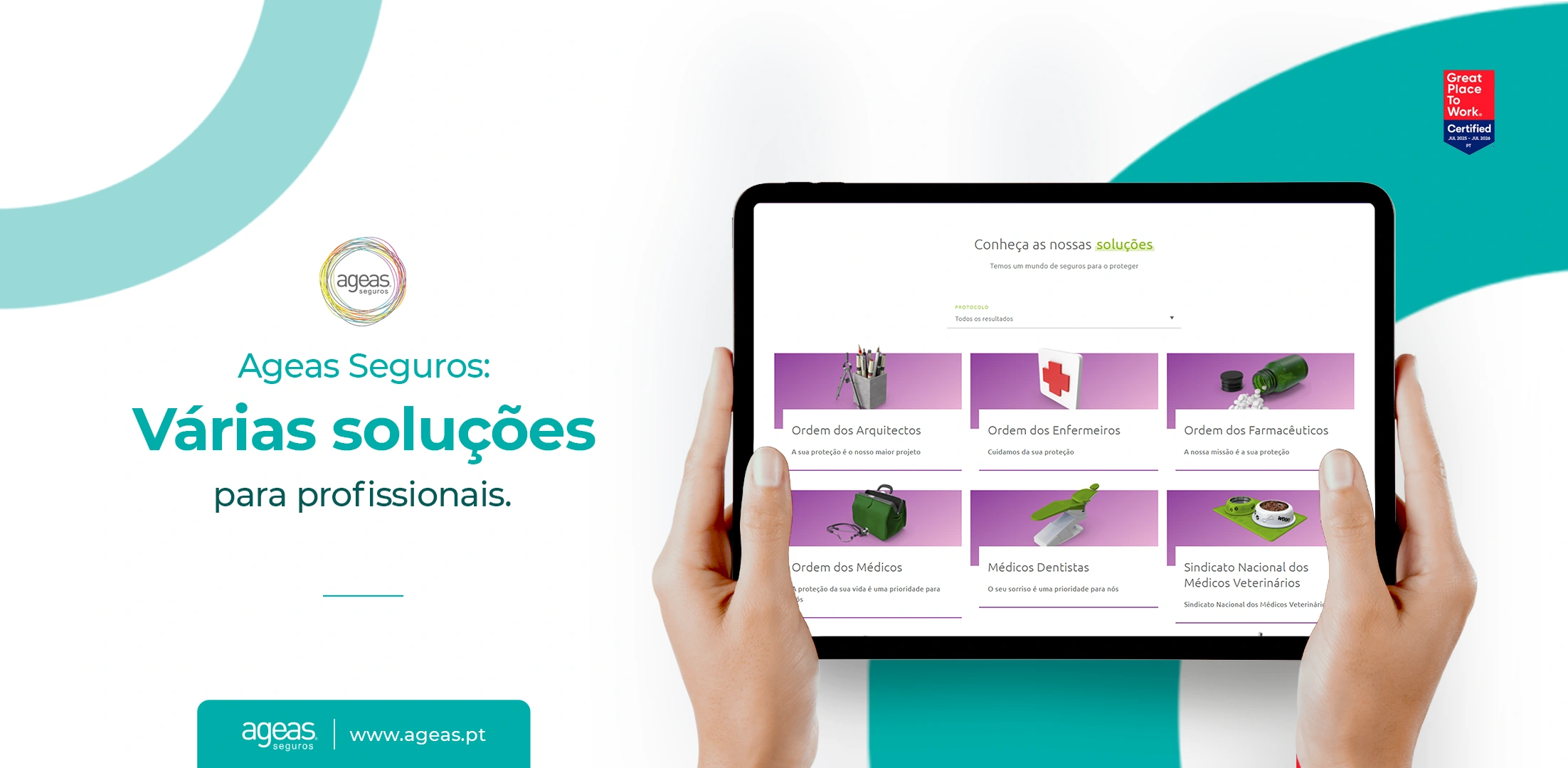 Ageas Seguros - Várias soluções para profissionais
