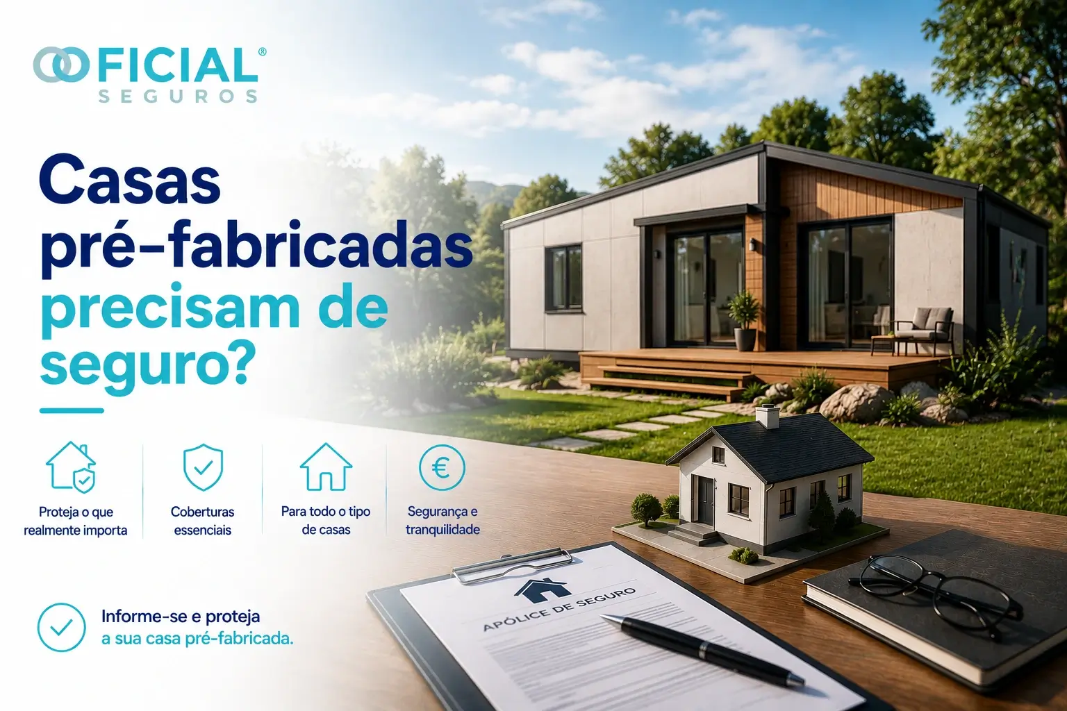 Casas pré-fabricadas precisam de seguro