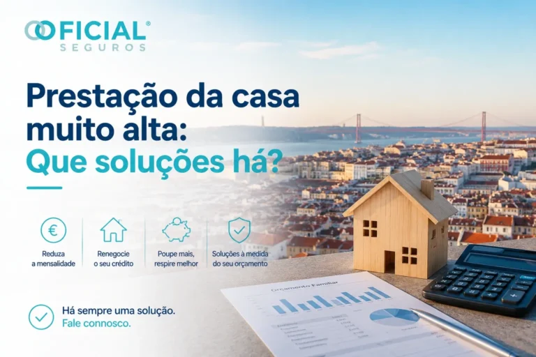 Prestação da casa muito alta - Que soluções há